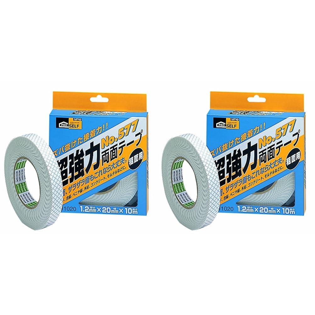 Amazon | ニトムズ PROSELF(プロセルフ) 超強力 両面テープ 粗面用 (箱